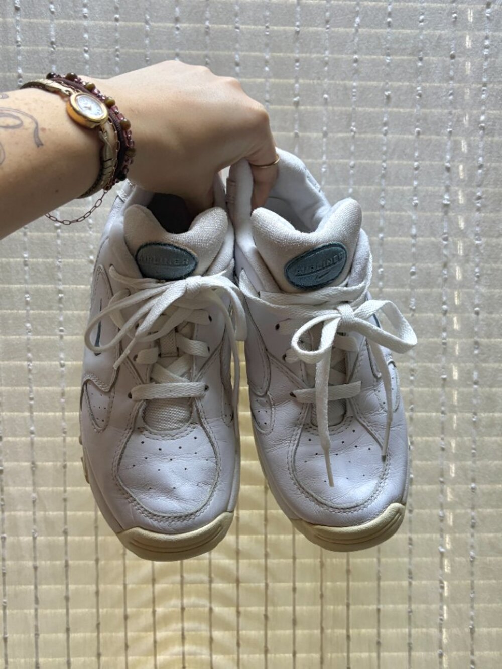 Nike Airliner White Sneakers - 7 - Picture 2 of 7